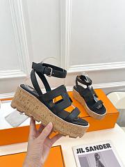 Hermes Black Sandal  - 5