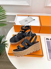 Hermes Black Sandal  - 2