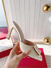 Roger Vivier White Patent Heel 8.5cm - 4