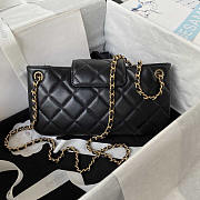 Chanel Baguette Bag Lambskin Black 24x11.5x4.5cm - 4
