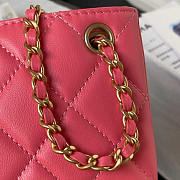 Chanel Baguette Bag Lambskin Pink 24x11.5x4.5cm - 6