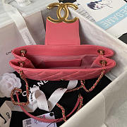 Chanel Baguette Bag Lambskin Pink 24x11.5x4.5cm - 4