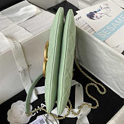 Chanel Baguette Bag Lambskin Green 24x11.5x4.5cm - 6