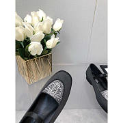 Chanel Mary Janes Satin & Diamanté Black - 2