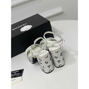 Chanel Sandals Grosgrain & Diamanté White 9cm - 2