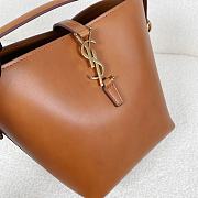 YSL LE 37 Shiny Leather Brown Gold 20x25x16cm - 3