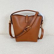 YSL LE 37 Shiny Leather Brown Gold 20x25x16cm - 2