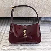 YSL Le 5 à 7 Patent Bag Red Wine 23cm - 1