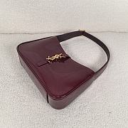 YSL Le 5 à 7 Patent Bag Red Wine 23cm - 2