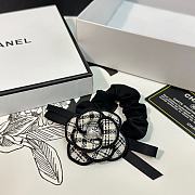Chanel Black Hair Tie - 3