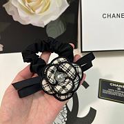 Chanel Black Hair Tie - 2