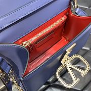 Valentino Vsling Garavani Blue Bag 22x17x9cm - 2