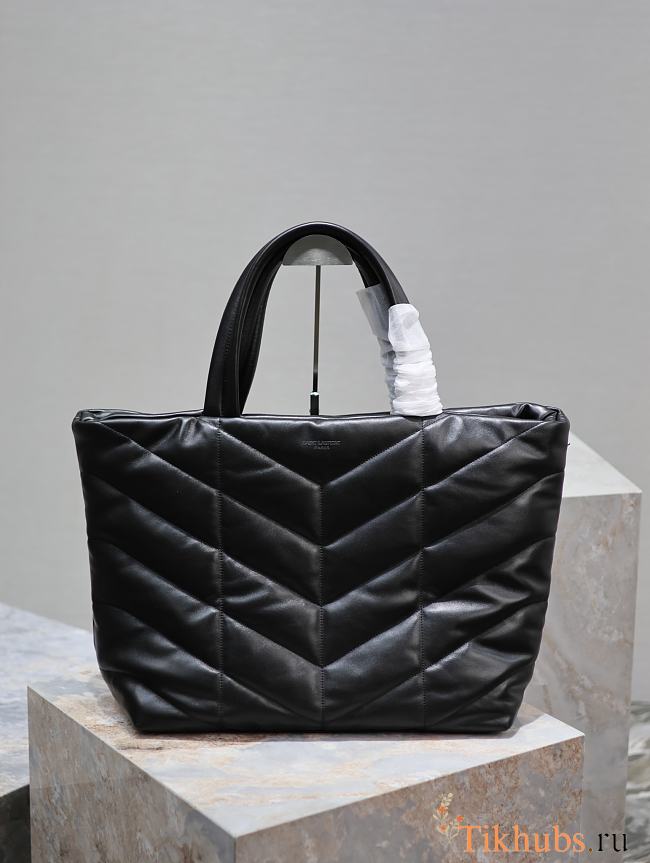 YSL Black Shopper Puffer Bag 57x36cm - 1