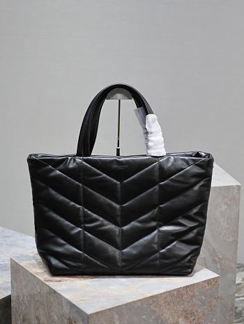 YSL Black Shopper Puffer Bag 57x36cm
