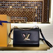 Louis Vuitton LV Black MM Twist 23 x 17 x 9.5 cm - 1