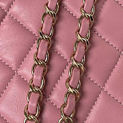 Chanel Star Handbag Lambskin Pink 22.5x6cm - 3