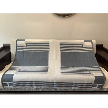 Hermes Ithaque Blanket Grey 170x135cm