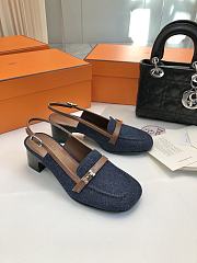 Hermes Infinie 50 Pump Denim 5cm - 1