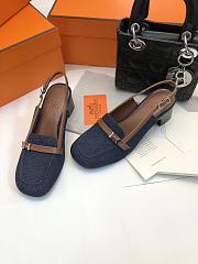 Hermes Infinie 50 Pump Denim 5cm - 5