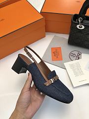 Hermes Infinie 50 Pump Denim 5cm - 4