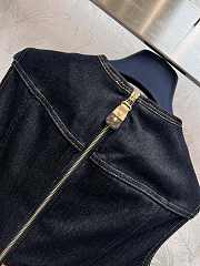 Louis Vuitton LV Eyelet Belt Denim Dress - 2