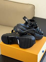 Louis Vuitton LV Rubber Sole Black Sandal - 5