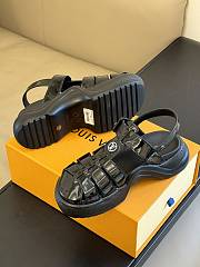 Louis Vuitton LV Rubber Sole Black Sandal - 4