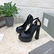 Tom Ford Black Peep Toe Black Heels 15cm - 4