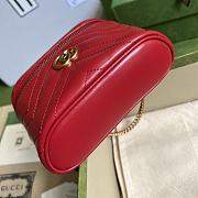 Gucci GG Marmont Mini Top Handle Bag Red 16x10x5.5cm - 6