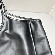 Miu Miu Ivy Leather Tote Bag Black 38x38x18cm - 6