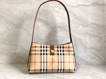 Burberry Vintage Shoulder Brown Bag 26x7x16cm
