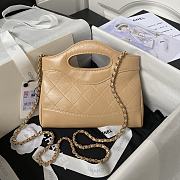 Chanel Nano 31 Beige Bag 20.5x17.5cm - 4