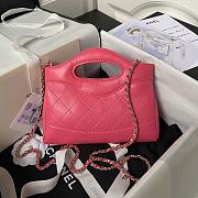 Chanel Nano 31 Pink Bag 20.5x17.5cm - 4