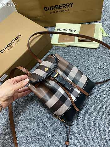 Burberry Brown Micro Backpack 19x16.5x8.5cm