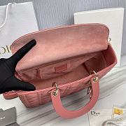 Dior Lady Large Dark Pink 32 x 25 x 11 cm - 5