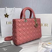 Dior Lady Large Dark Pink 32 x 25 x 11 cm - 3