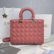 Dior Lady Large Dark Pink 32 x 25 x 11 cm - 2