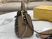 Fendi Pomodorino Bucket Bag Zucca Mini Brown 21cm - 5