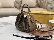 Fendi Pomodorino Bucket Bag Zucca Mini Brown 21cm - 3