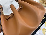 Fendi Pomodorino Brown Bucket Bag Zucca Mini 21cm - 5