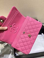 Chanel Flap Bag Pink Gold Caviar 23cm - 5