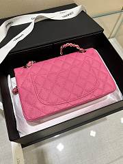 Chanel Flap Bag Pink Gold Caviar 23cm - 4