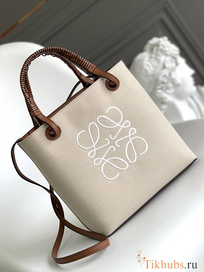 Loewe Anagram Small Canvas Tote 28x25x14cm - 1
