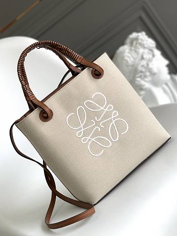 Loewe Anagram Small Canvas Tote 28x25x14cm