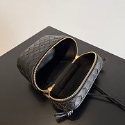 Bottega Veneta Intrecciato Mini Vanity Case Black 18x12.5x8cm - 6