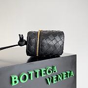 Bottega Veneta Intrecciato Mini Vanity Case Black 18x12.5x8cm - 5