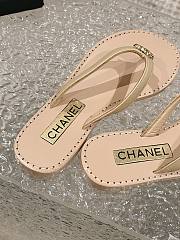 Chanel Beige Footbed Sandals - 3