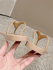 Chanel Beige Footbed Sandals - 2