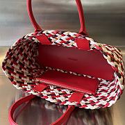 Bottega Veneta Padded Intreccio East-West Red Tote Bag 37x17x23cm - 6