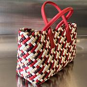 Bottega Veneta Padded Intreccio East-West Red Tote Bag 37x17x23cm - 5